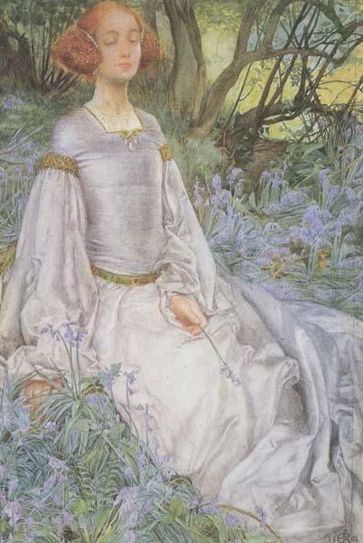 Eleanor Fortescue-Brickdale,RWS In the Spring Time (mk460 china oil painting image